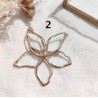 Broches Fleur en Acier Doré MILË MILA