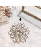 Broches Fleur en Acier Doré MILË MILA
